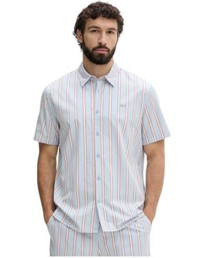 Lacoste Overhemden Met Korte Mouwen - Blauw