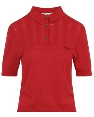 Marni Polo Shirts - Red