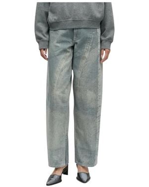 Samsøe & Samsøe Jeans ,Blauw ,Katoen Saharper Jeans 15620 W - Grijs