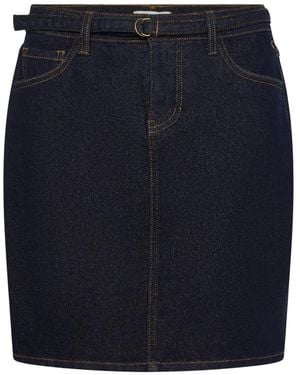 Cream Denim Skirt - Blauw