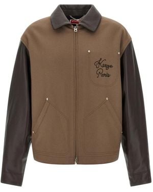 KENZO Light Jackets - Brown