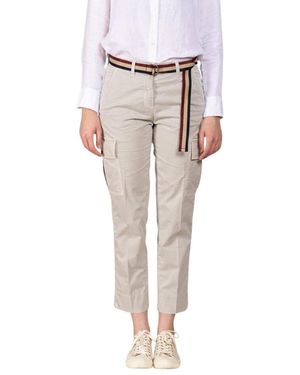 Mason's Broeken ,Blauw ,Katoen Marlene Cargo Cropped Broek