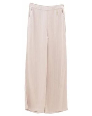 Fracomina Wide Trousers - White