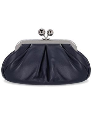 Weekend by Maxmara Tassen ,Blauw ,Leer Pasticcino Prati Small Clutch