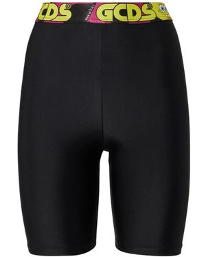 Gcds Korte Broeken ,Zwart ,Logo Taille Fietsbroek