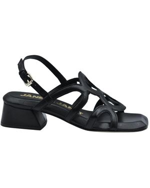 Janet & Janet High Heel Sandals - Black