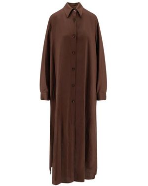 Hevò Shirt Dress - Bruin