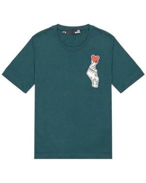 Love Moschino Black Cotton T - Green