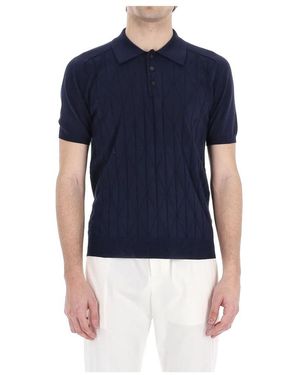 Roberto Collina Polo Shirts - Blue