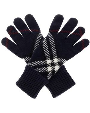 Burberry Cashmere Gloves - Blauw