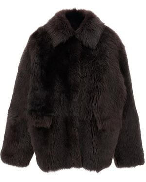 1972 DESA Faux Fur & Shearling Jackets - Black