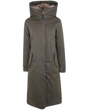 Woolrich Best Cotton Parka - Grijs