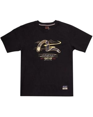 Evisu T-Shirts - Zwart