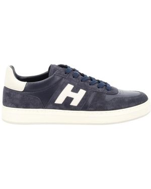 Hogan Schoenen ,Blauw ,Leer H-Tv Sneakers