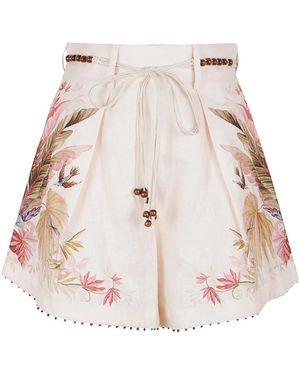 Zimmermann Short Shorts - Naturel