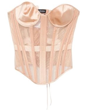 Mugler Sleeveless Tops - Neutro