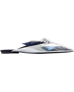 Lanvin Bow Mules - Blauw