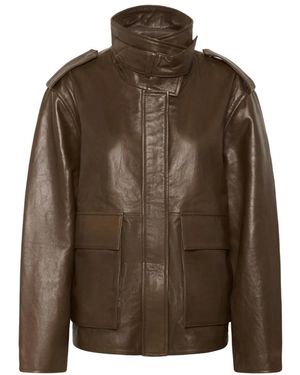 My Essential Wardrobe Bomber Jackets - Brown