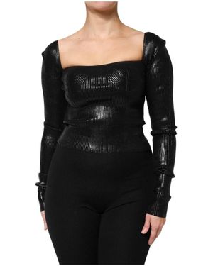 Dolce & Gabbana Long Sleeve Tops - Negro