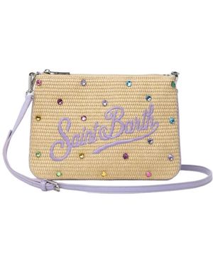 Mc2 Saint Barth Strass Multi Parisienne Portemonnee - Naturel