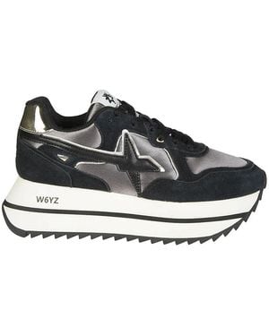 W6yz Metallic suede deva sneakers - Schwarz