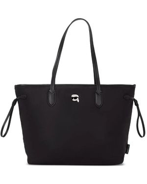 Karl Lagerfeld Ikon Nylon Tote Bag - Schwarz