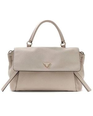 Guess Devon Henkeltasche Mit Überschlag - Natur
