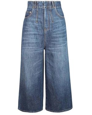 Dior Wide-Leg Denim Jeans - Blauw
