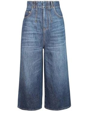 Dior Wide-Leg Denim Jeans - Blauw