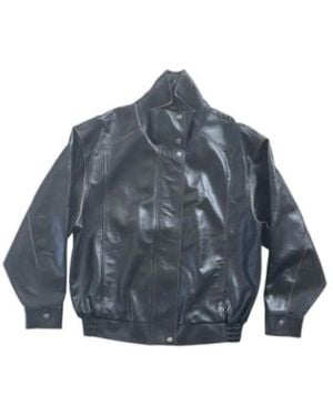 Calvin Klein Leather Jackets - Blauw