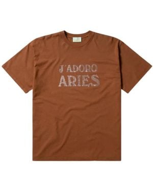Aries T-Shirts - Brown