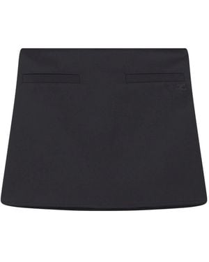Courreges Rokken ,Zwart ,Wol Minirok