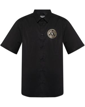 Versace Jeans Couture Short Sleeve Shirts - Nero