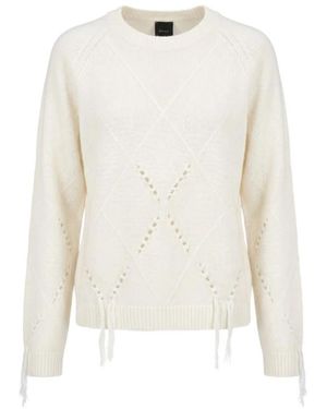 Pinko Truien & Vesten ,Ronde Hals Gebreid - Wit