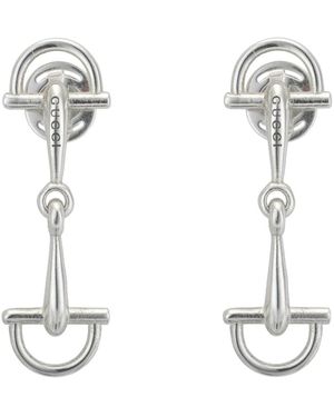Gucci Accessoires ,Grijs ,Oorbellen - Wit