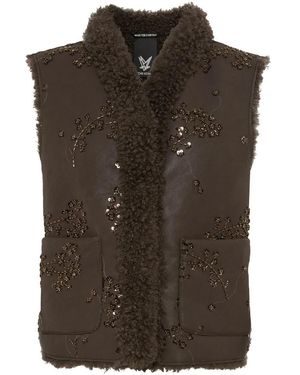 Fuchs & Schmitt Weste Webpelz - Bruin