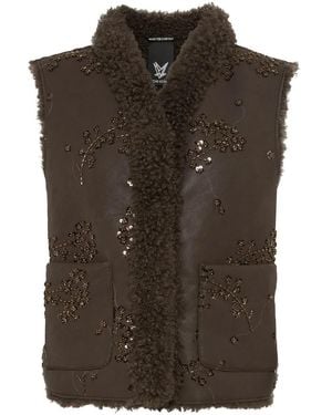 Fuchs & Schmitt Weste Webpelz - Bruin