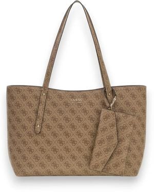 Guess Tote Bags - Marrone