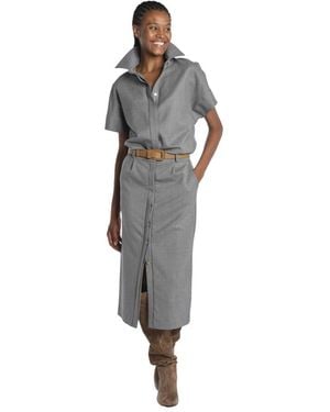 Crida Milano Shirt Dresses - Grey