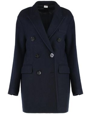 Aspesi Double-Breasted Coats - Blauw