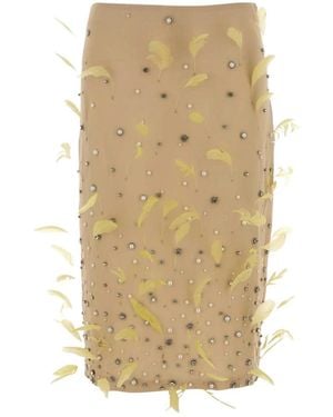 Des Phemmes Pencil Skirts - Natural