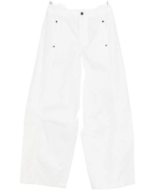 Yerse Broeken ,Wit ,Nylon Tilda Wijde Broek