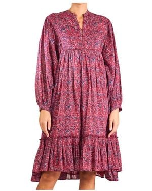 M.A.B.E Stevie Print Dress - Rot