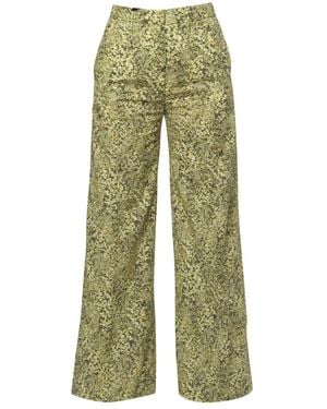 True Royal Wide Trousers - Verde