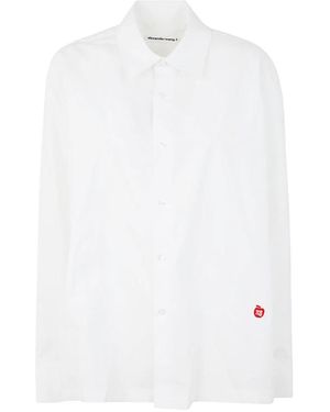 T By Alexander Wang Overhemden ,Wit ,Katoen Oversized Poplin Shirt