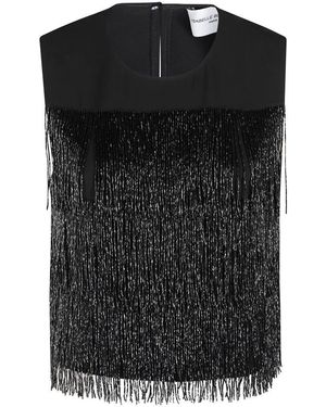 Isabelle Blanche Sleeveless Tops - Noir