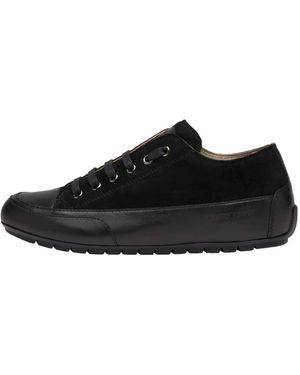 Candice Cooper Sneakers in pelle e velour rock - Nero