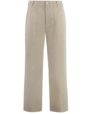 St. John Baumwoll-Cargohose - Grau