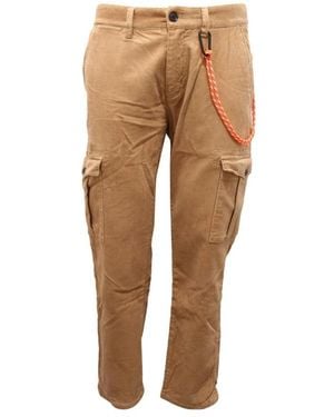 Sun 68 Slim-Fit Trousers - Natural