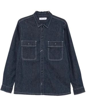 Samsøe & Samsøe Denim Shirts - Blue